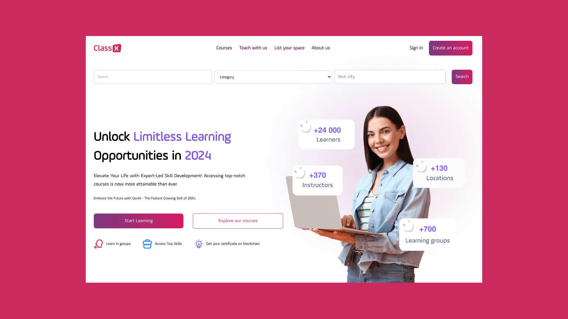 ClassX - Innovative E-learning Platform